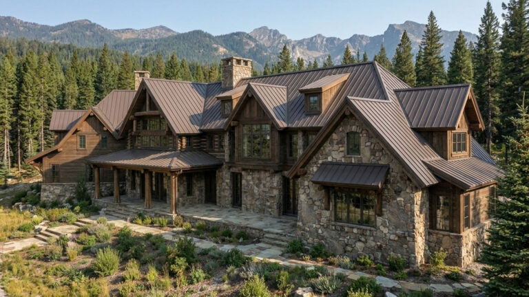 {"geometryOverride":0,"materialOverride":100,"promptStrength":100,"isInterior":false,"isTurboNature":false,"isAtmospheric":false,"isArielView":false,"isCinematic":false,"isFilm":false,"seed":-1,"userPrompt":"A photo-realistic luxury log cabin nestled in the rugged wilderness of Montana, surrounded by towering pine trees. The cabin features massive hand-hewn log construction and a grand stone fireplace chimney. The scene is set in early afternoon with natural sunlight casting soft shadows and highlighting the rich wood textures. The environment feels secluded, peaceful, and upscale, with ultra-realistic textures, cinematic lighting, depth of field, and sharp focus. Shot as if on a high-end DSLR camera, 8K resolution, HDR, highly detailed, realistic shadows and reflections.","userNegativePrompt":"","renderEngineVersion":"Version 7","temperature":100,"styleChips":[]}